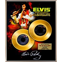 24 Kt. Gold Records Elvis Presley Aloha From Hawaii 35Th Anniversary Gold 45 Limited Edition Of 2008